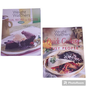 Weight Watchers Cookbooks Bundle Quick Cooking for Busy People & Annual Recipes